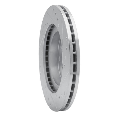 R1 Concepts R1 88-92 Ford Probe Front Left Drilled & Slotted Silver Brake Rotor