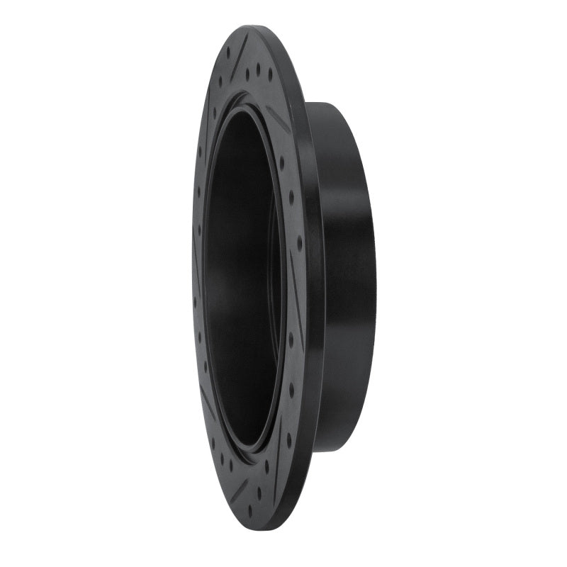 R1 Concepts R1 95-02 Mazda Millenia Rear Right Drilled & Slotted Black Brake Rotor