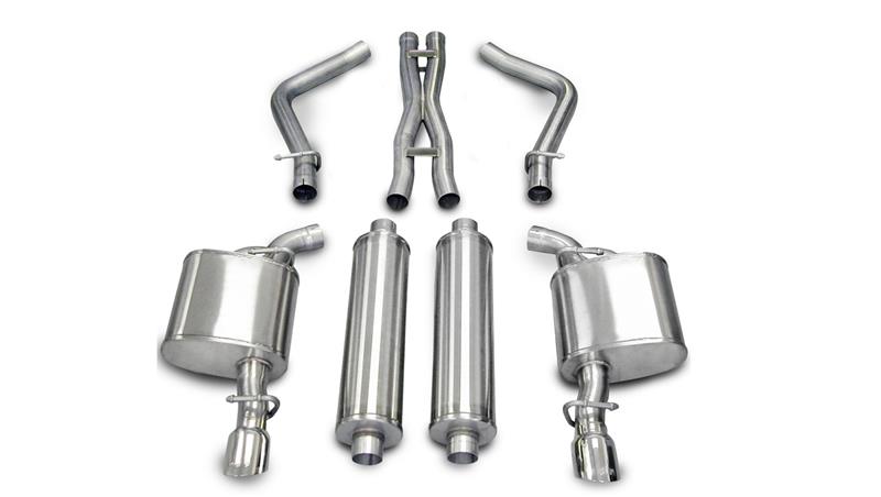 CORSA Performance Corsa 2005-2010 Dodge Charger No Towing Hitch R/T 5.7L V8 Polished Xtreme Cat-Back Exhaust