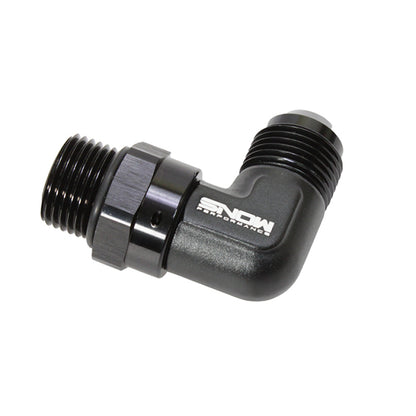 Snow Performance Snow -10 ORB to -10AN 90 Degree Swivel Fitting (Black)