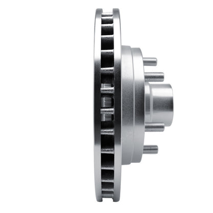 R1 Concepts R1 94-02 Chevrolet Express 2500 Front Right Drilled & Slotted Silver Brake Rotor