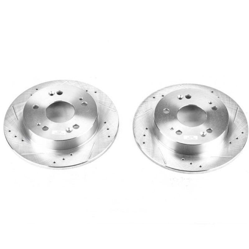 PowerStop Power Stop 13-15 Acura ILX Rear Evolution Drilled & Slotted Rotors - Pair