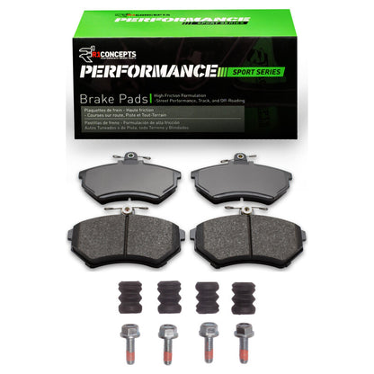 R1 Concepts R1 84-02 Audi Coupe Front Performance Sport Pads & Hardware Kit