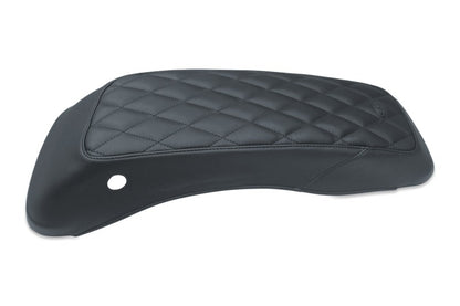 Mustang Motorcycle Mustang 08-21 Harley FL Touring Harley Saddlebag Lid Covers Diamond Stitch - Black