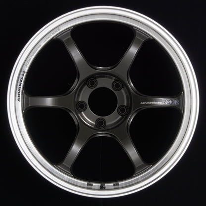 Advan RG-D2 18x7.5 +50 5x100 Machining and Black Gunmetallic Wheel