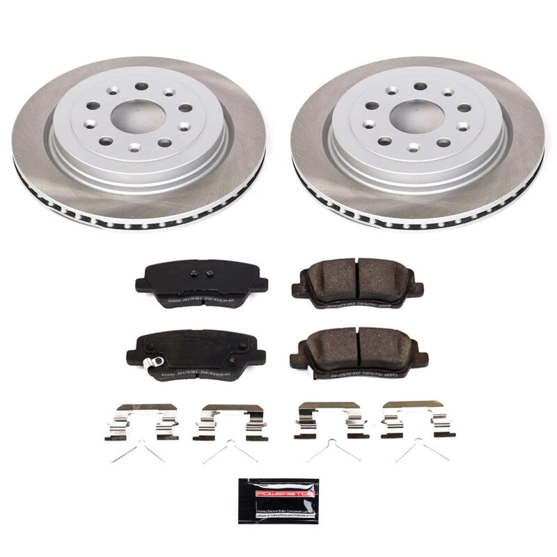 PowerStop Power Stop 2019 Cadillac CTS Rear Semi-Coated Rotor Kit