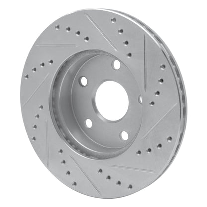 R1 Concepts R1 91-97 Toyota Previa Front Left Drilled & Slotted Silver Brake Rotor