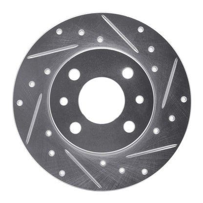 R1 Concepts R1 2009-2019 Fiat 500 (Mexico) Rear Right Drilled & Slotted Silver Brake Rotor