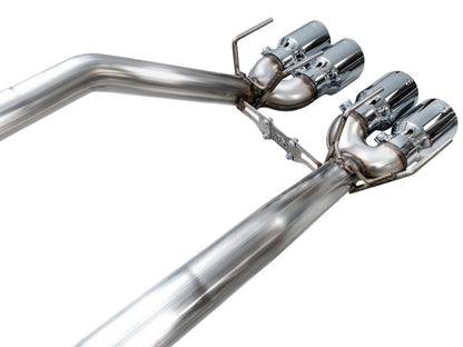 AWE Tuning C6 Chevrolet Corvette Z06/ZR1 Track Edition Axle-Back Exhaust w/ Chrome Silver Tips