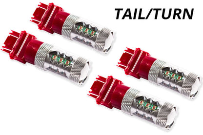 Diode Dynamics 07-13 GMC Sierra 1500 Rear Turn/Tail Light LED 3157 Bulb HP48 LED - Red Set of 4