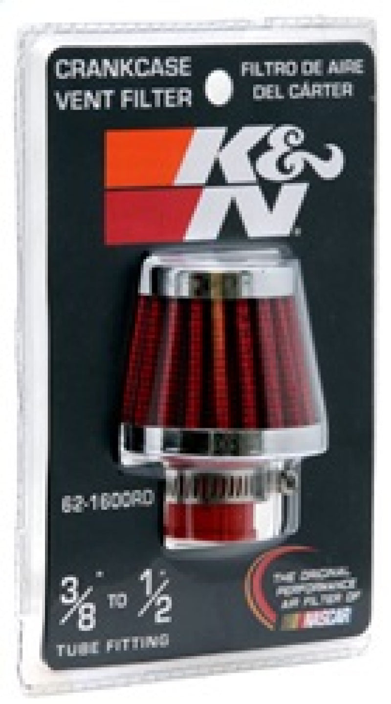 K&N Engineering K&N 2in Base OD x .375in Flange ID x 1.75in H Rubber Base Crankcase Vent Filter