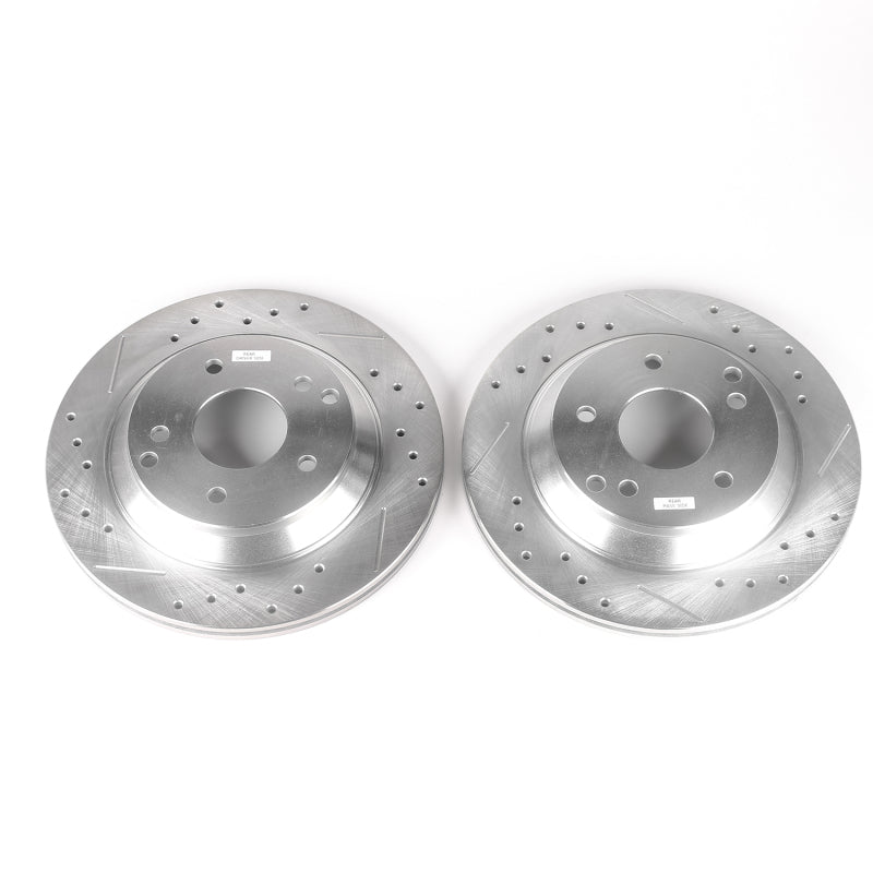 PowerStop Power Stop 88-96 Chevrolet Corvette Rear Evolution Drilled & Slotted Rotors - Pair