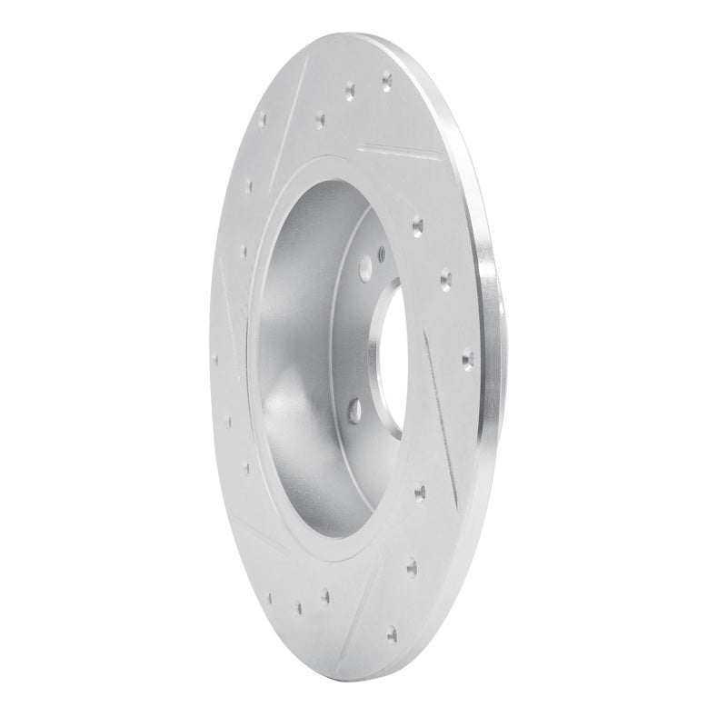 R1 Concepts R1 94-04 Infiniti I30 Rear Right Drilled & Slotted Silver Brake Rotor