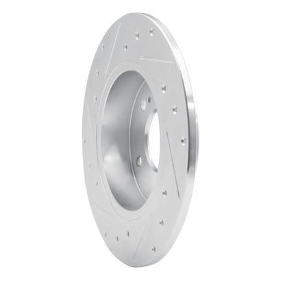 R1 Concepts R1 94-04 Infiniti I30 Rear Right Drilled & Slotted Silver Brake Rotor
