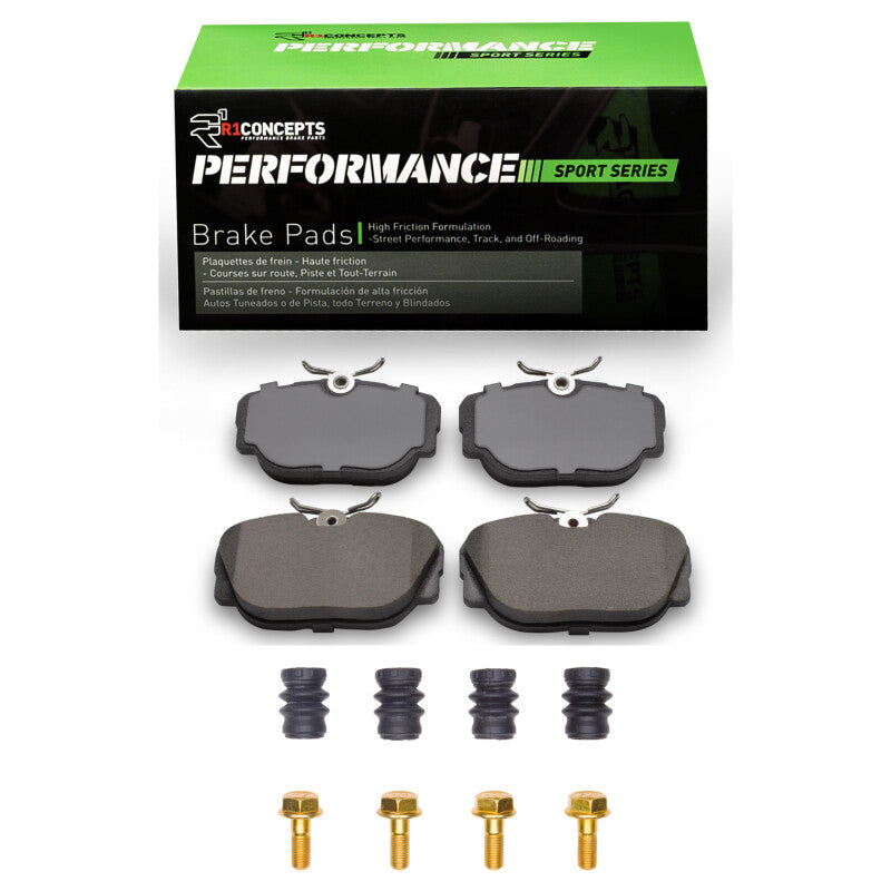 R1 Concepts R1 94-04 Land Rover Range Rover Rear Performance Sport Pads & Hardware Kit