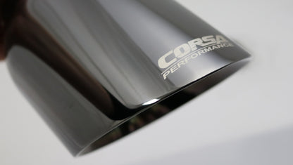 CORSA Performance Corsa Single Universal 2.75in Inlet / 4.5in Outlet Black PVD Pro-Series Tip Kit