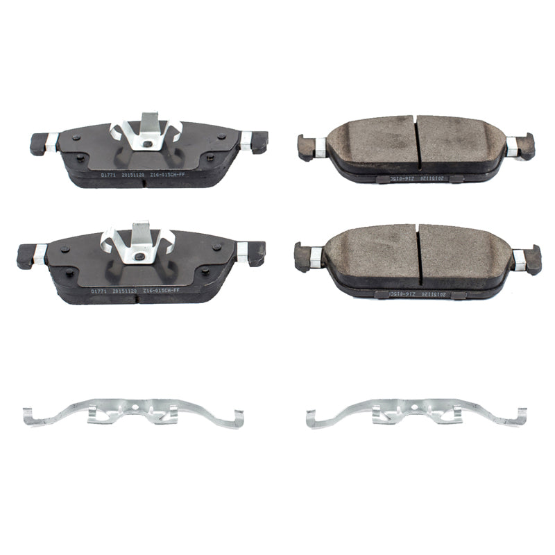 PowerStop Power Stop 15-18 Ford Focus Front Z17 Evolution Ceramic Brake Pads w/Hardware