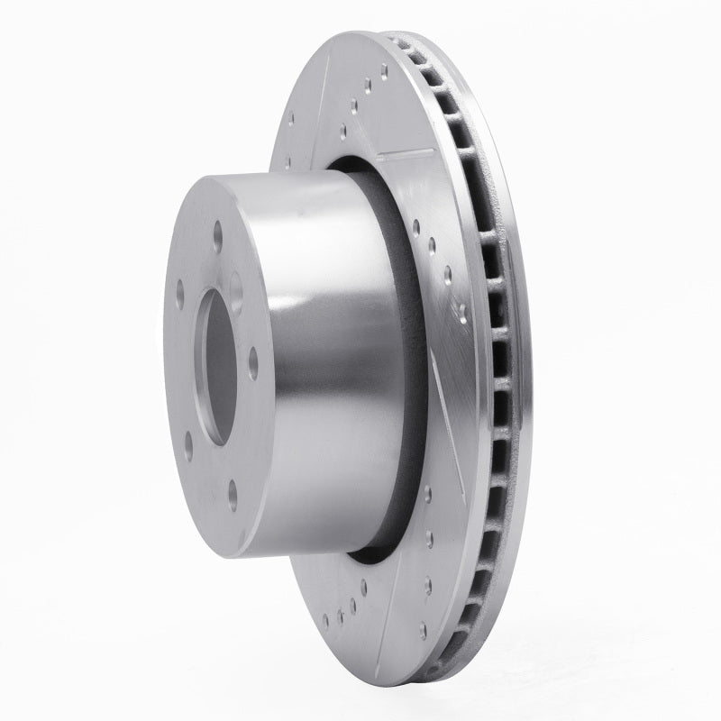R1 Concepts R1 99-04 Land Rover Discovery Front Left Drilled & Slotted Silver Brake Rotor
