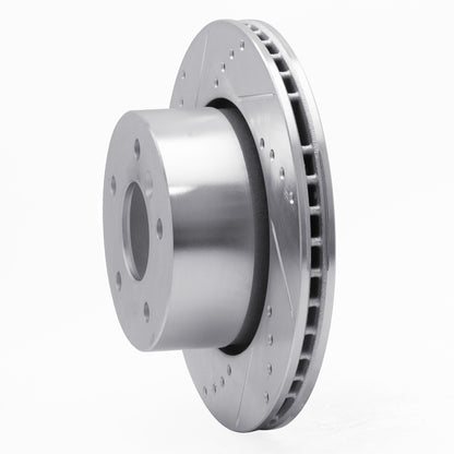 R1 Concepts R1 99-04 Land Rover Discovery Front Left Drilled & Slotted Silver Brake Rotor