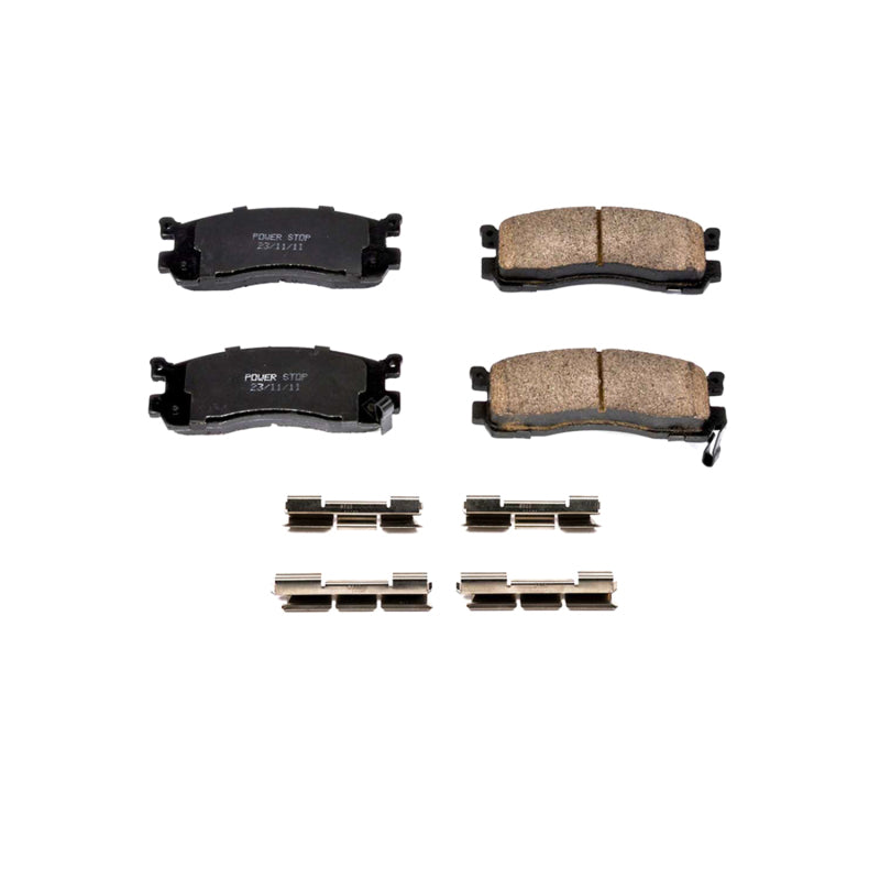 PowerStop Power Stop 92-95 Mazda 929 Rear Z17 Evo Ceramic Brake Pad w/Hardware