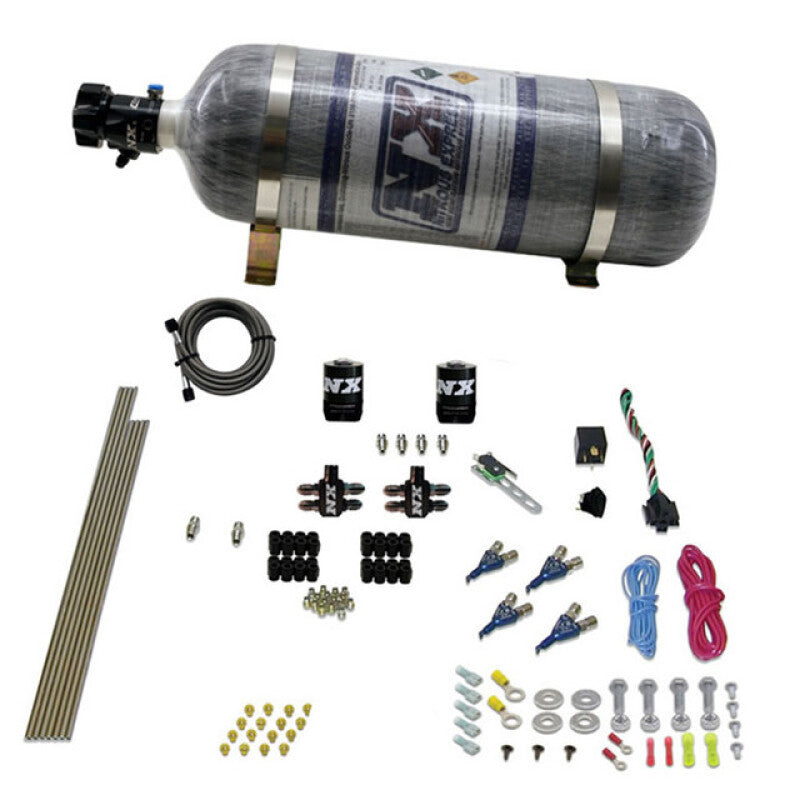 Nitrous Express 4 Cyl Gas (100-250HP) Nitrous Kit w/Composite Bottle