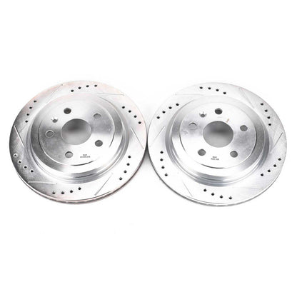 PowerStop Power Stop 08-18 Cadillac CTS Rear Evolution Drilled & Slotted Rotors - Pair