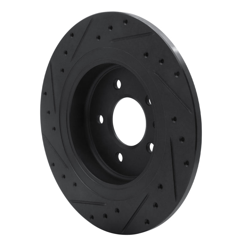 R1 Concepts R1 16-18 Buick Envision Rear Right Drilled & Slotted Black Brake Rotor