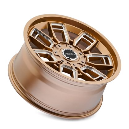 Mayhem 8118 Ordinance 20x9 / 5x127/139.7 BP / 87.1mm Hub Matte Bronze Wheel w/ Milled Spokes