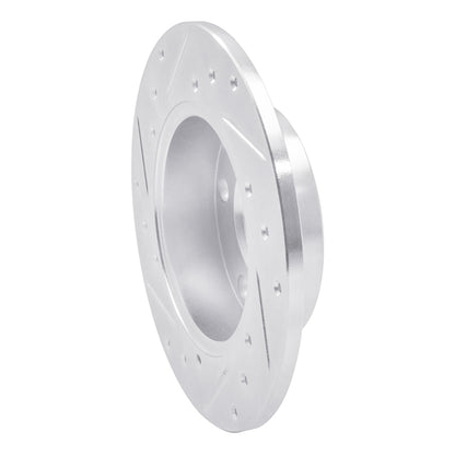 R1 Concepts R1 96-05 Audi A4 Quattro Rear Right Drilled & Slotted Silver Brake Rotor