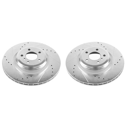 PowerStop Power Stop 10-15 BMW 550i GT Rear Evolution Drilled & Slotted Rotors - Pair