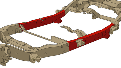 RustBuster Rust Buster Avalanche/Suburban/Yukon Center Frame Repair Kit - Left