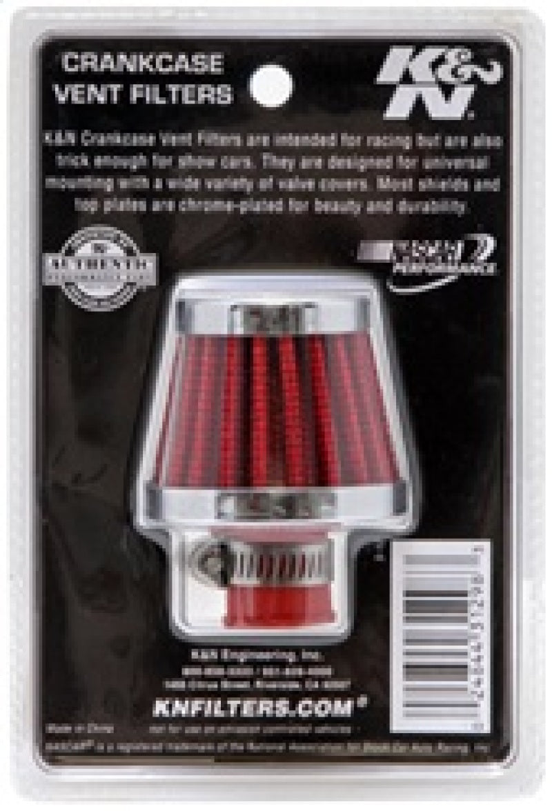 K&N Engineering K&N 2in Base OD x .375in Flange ID x 1.75in H Rubber Base Crankcase Vent Filter