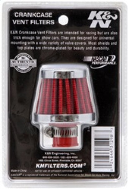K&N Engineering K&N 2in Base OD x .375in Flange ID x 1.75in H Rubber Base Crankcase Vent Filter