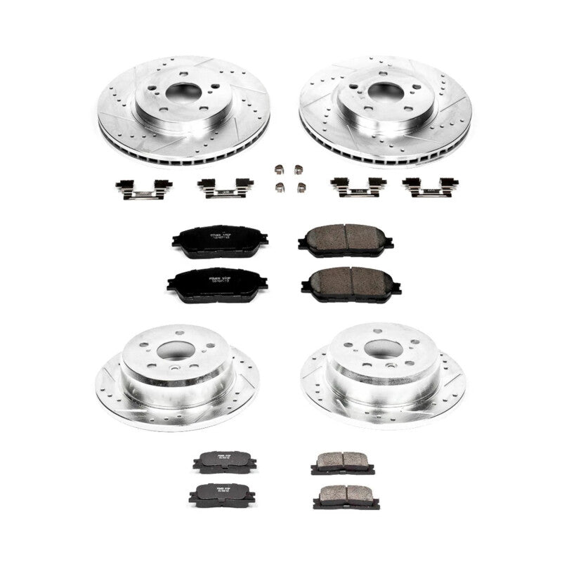 PowerStop Power Stop 05-06 Toyota Camry Front and Rear Z23 Evolution Brake Kit