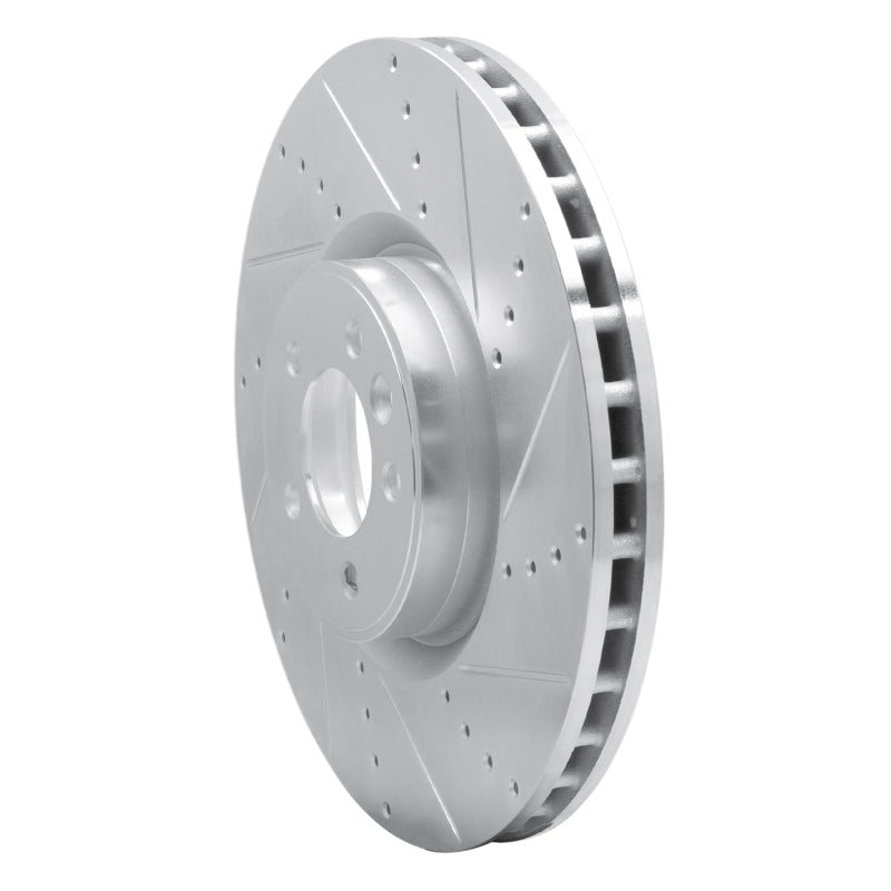 R1 Concepts R1 10-17 Land Rover Range Rover Front Right Drilled & Slotted Silver Brake Rotor