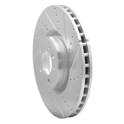 R1 Concepts R1 10-17 Land Rover Range Rover Front Right Drilled & Slotted Silver Brake Rotor