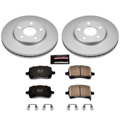 PowerStop Power Stop 04-08 Chevrolet Malibu Front Z17 Evolution Geomet Coated Brake Kit