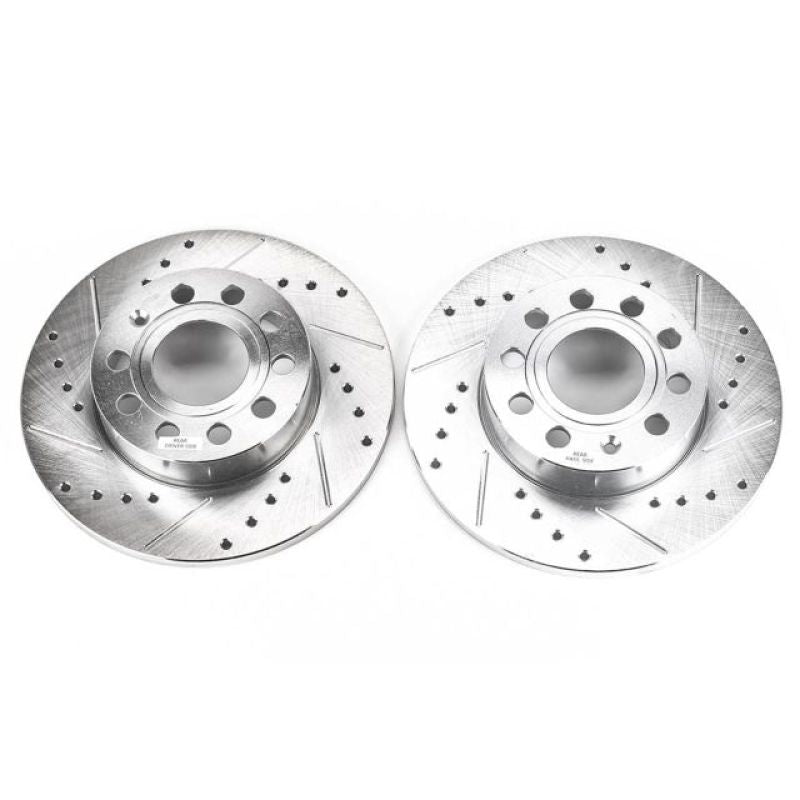 PowerStop Power Stop 2008 Audi A3 Rear Evolution Drilled & Slotted Rotors - Pair