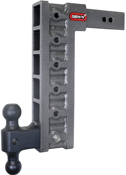 GEN-Y Hitch Gen-Y Mega Duty 2.5in Shank 15in Drop 3K TW 21K Hitch w/GH-061 Dual-Ball/GH-0101 Stabilizer Kit
