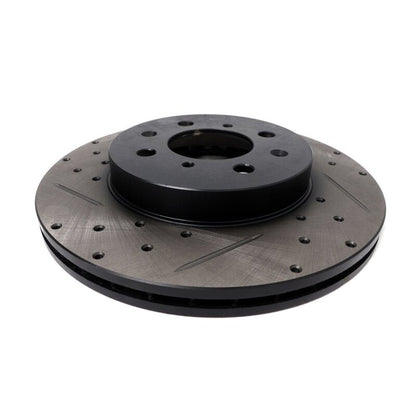 BLOX Racing Slotted And Cross-Drilled Rotor Left Side