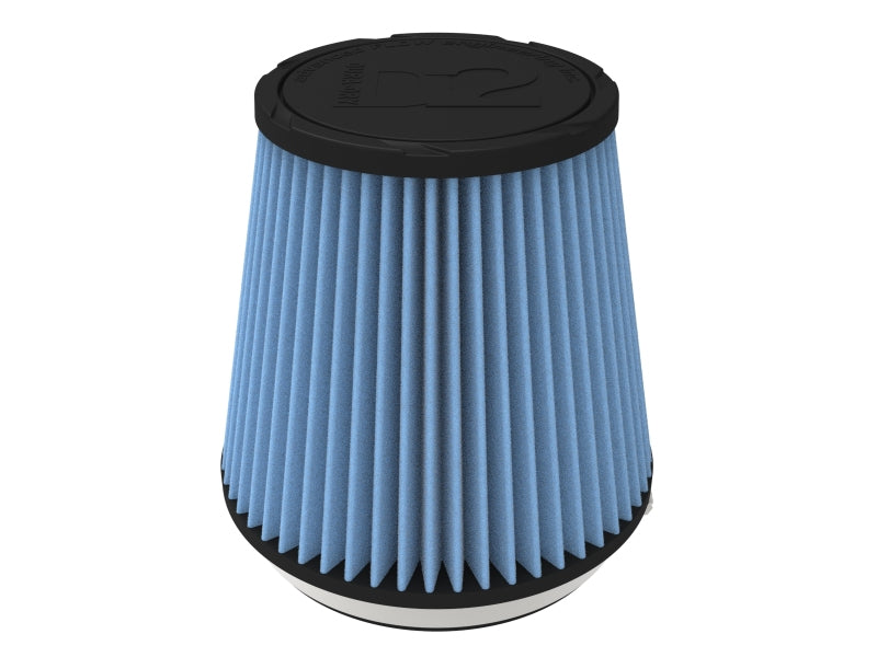 aFe POWER Universal Clamp-On Air Filter w/ D2 Dura-Dry Media - 6in F x 7.5in B x 5.5in T x 7in H