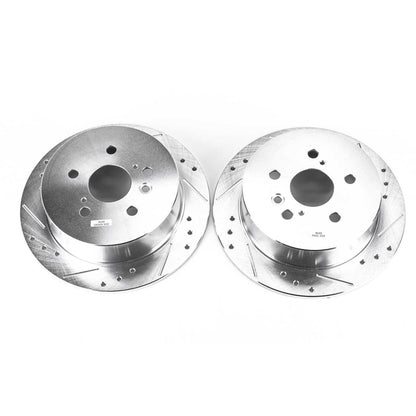 PowerStop Power Stop 04-06 Lexus RX330 Rear Evolution Drilled & Slotted Rotors - Pair