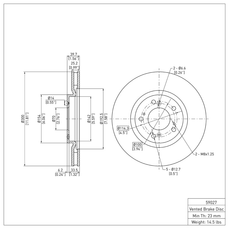 DFC 00-09 Honda S2000 Front Brake Rotor
