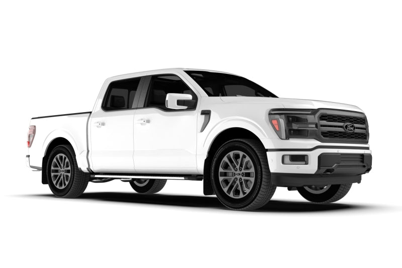 Rally Armor 21-26 Ford F-150 (Excl. Raptor) Black UR Mud Flap w/White Logo