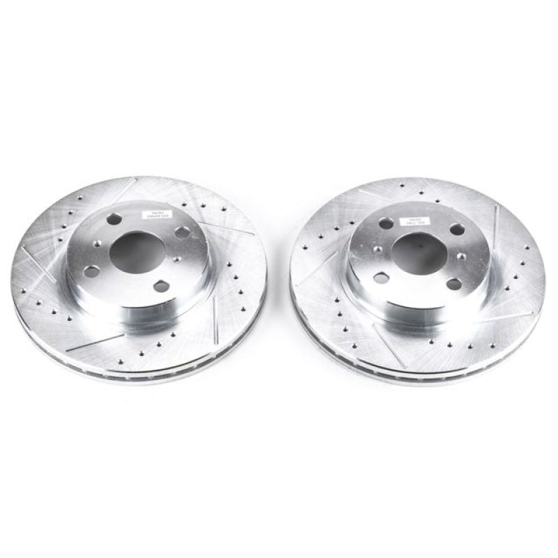 PowerStop Power Stop 98-02 Chevrolet Prizm Front Evolution Drilled & Slotted Rotors - Pair