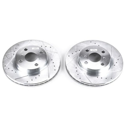 PowerStop Power Stop 98-02 Chevrolet Prizm Front Evolution Drilled & Slotted Rotors - Pair