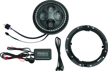 Kuryakyn Orbit Prism 7inch LED Headlight V2