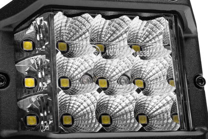 Go Rhino Xplor Bright Series Sideline Cube LED Flood Light Kit (Surface Mount) 4x3 - Blk (Pair)