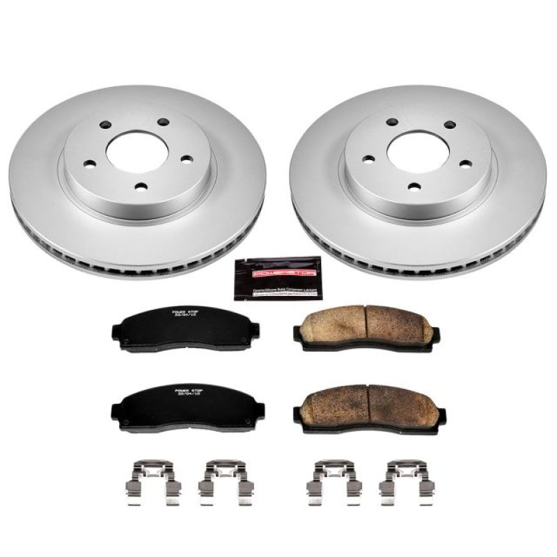 PowerStop Power Stop 05-06 Chevrolet Equinox Front Z17 Evolution Geomet Coated Brake Kit