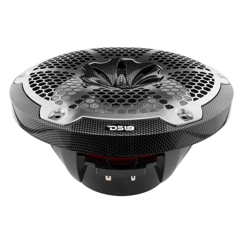 DS18 NXL-M Series Speaker w/ RGB LED Lights 10in 2-Way 200 Watts RMS 4 ohm Black Carbon Fiber